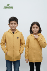 KIDS ZIPPED LOGO HOODIE - Smgarment's
